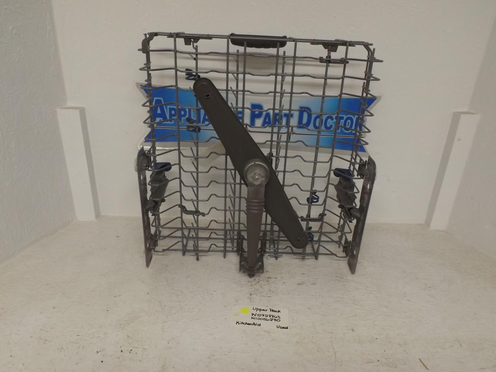 KitchenAid Dishwasher W10728863 W10056270 Upper Rack Used KitchenAid Dishwasher W10728863 W10056270 Upper Rack Used